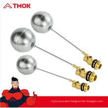 Chinese Supplier TMOK Brass Float Valve with CE Certification Brass Body Stainless Steel Stem and Ball